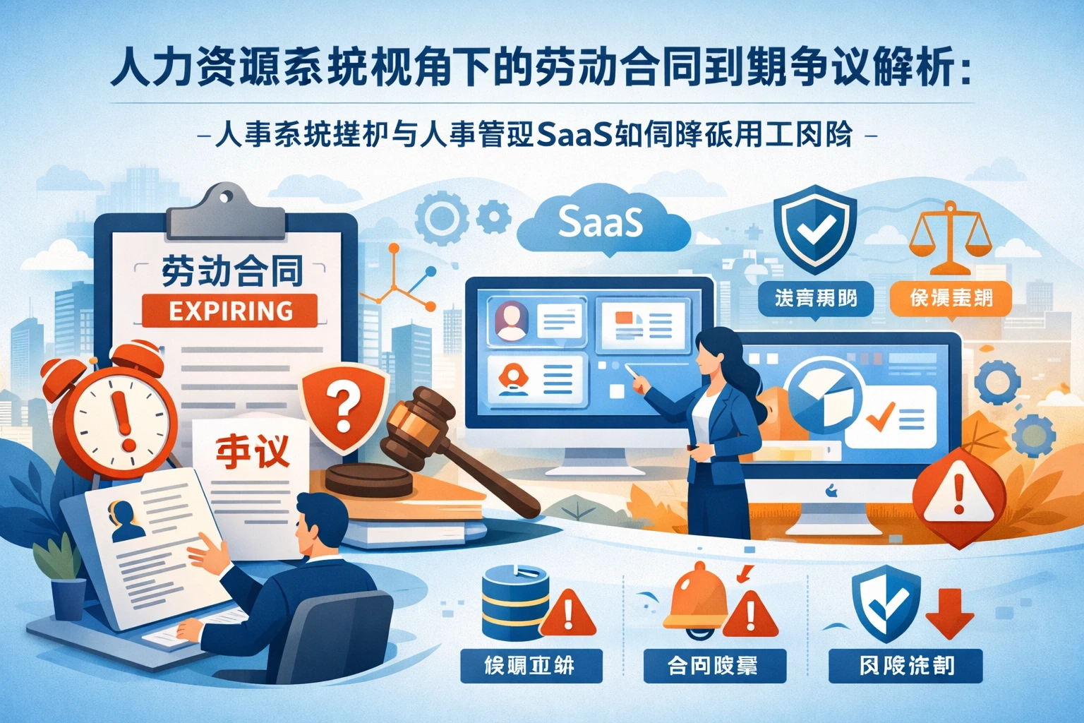 人力资源系统视角下的劳动合同到期争议解析:人事系统维护与人事管理SaaS如何降低用工风险
