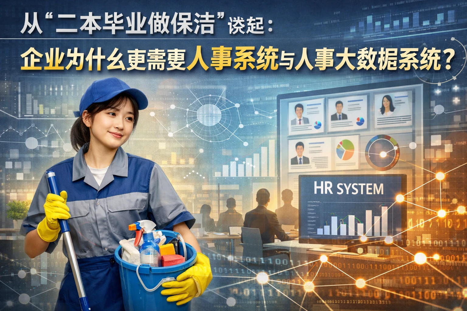 从“二本毕业做保洁”谈起：企业为什么更需要人事系统与人事大数据系统