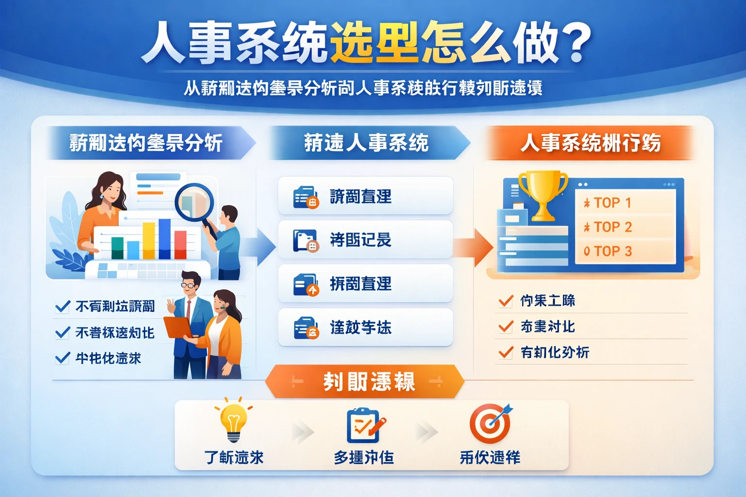 人事系统选型怎么做：从薪酬结构差异分析到人事系统排行榜判断逻辑