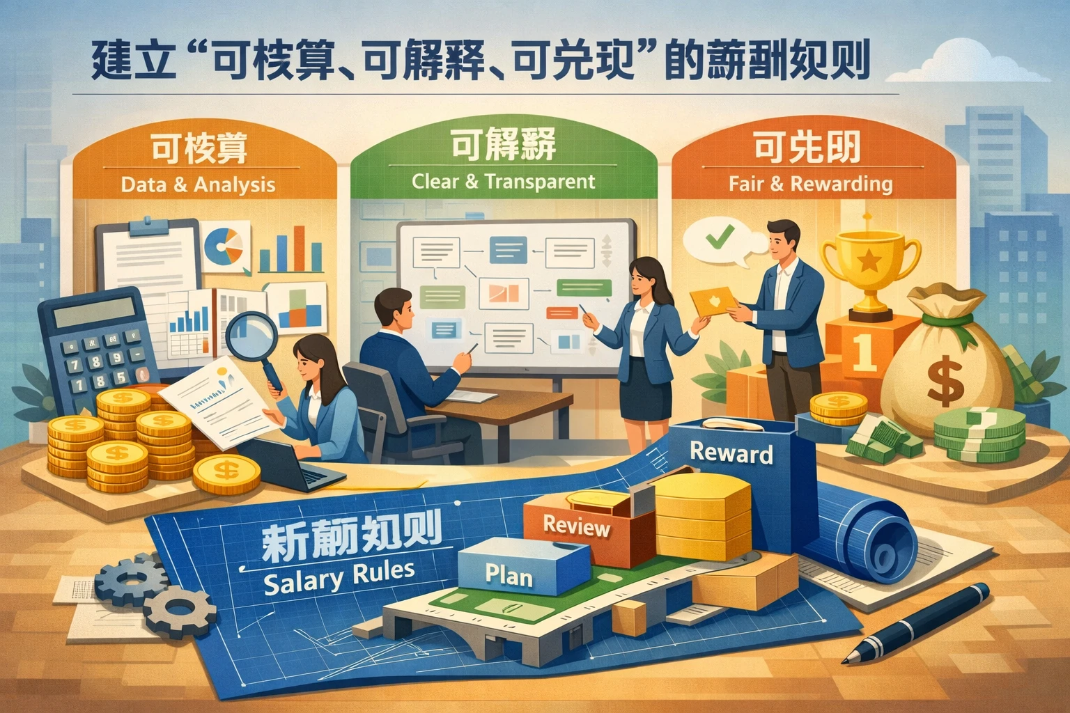 建立“可核算、可解释、可兑现”的薪酬规则