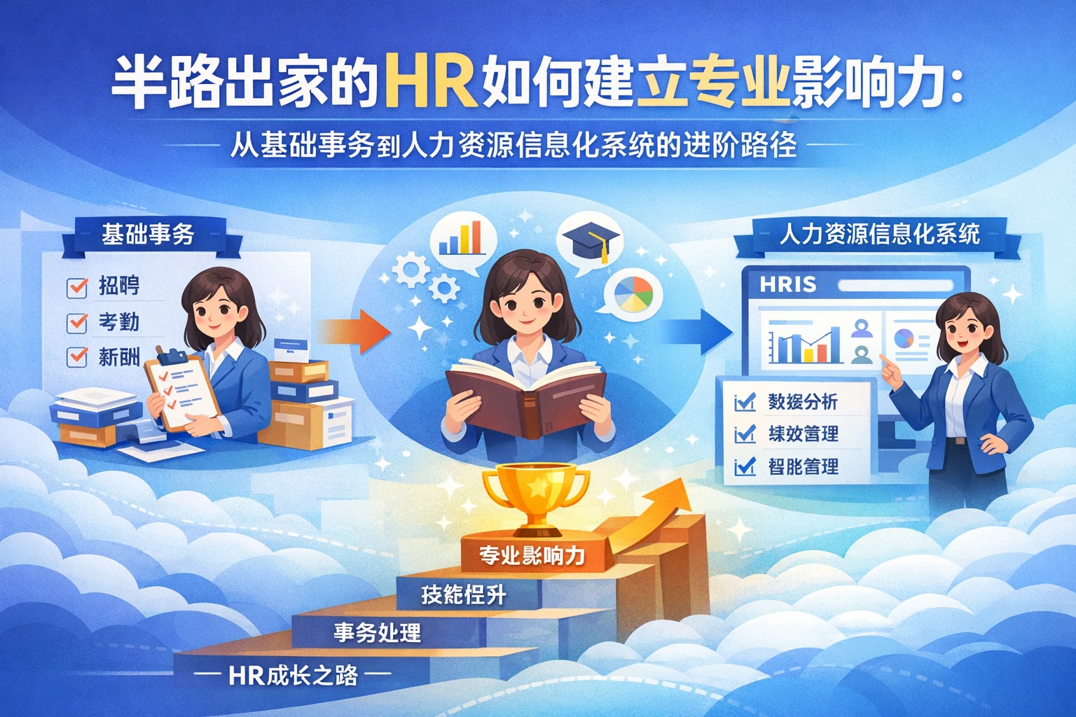 半路出家的HR如何建立专业影响力：从基础事务到人力资源信息化系统的进阶路径