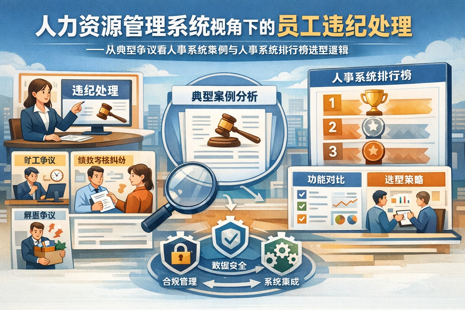 人力资源管理系统视角下的员工违纪处理——从典型争议看人事系统案例与人事系统排行榜选型逻辑