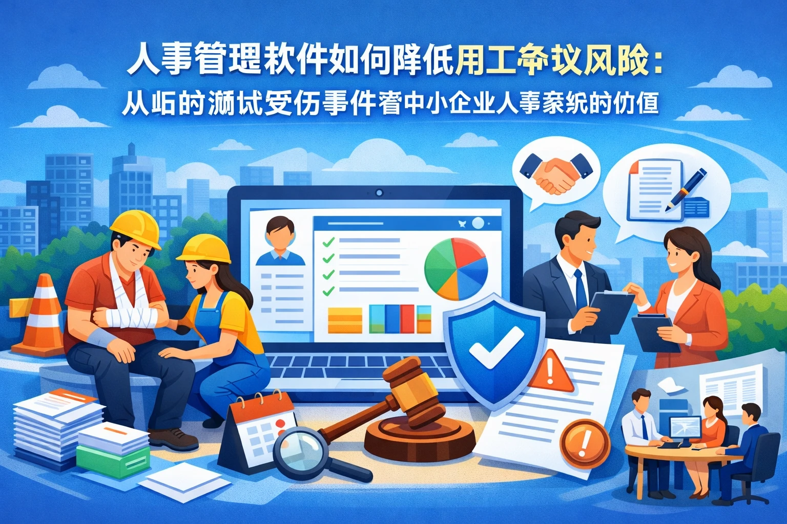 人事管理软件如何降低用工争议风险：从临时测试受伤事件看中小企业人事系统的价值