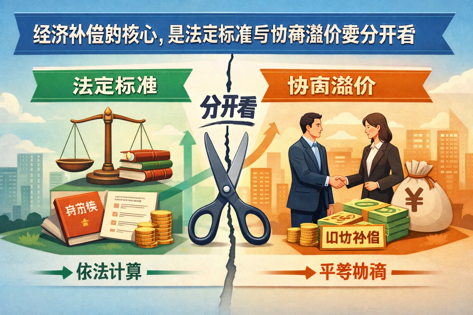 经济补偿的核心,是法定标准与协商溢价要分开看