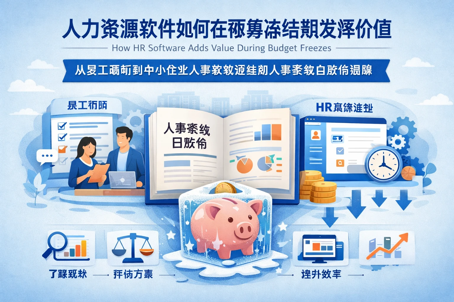 人力资源软件如何在预算冻结期发挥价值：从员工调研到中小企业人事系统选型的人事系统白皮书思路