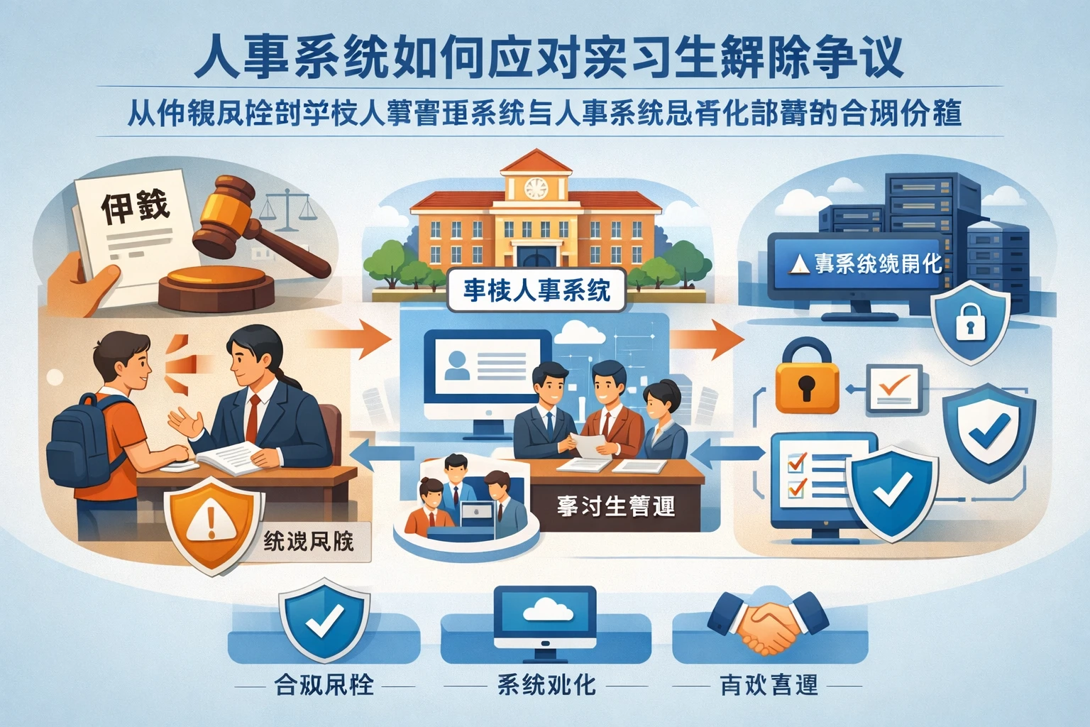 人事系统如何应对实习生解除争议：从仲裁风险到学校人事管理系统与人事系统私有化部署的合规价值