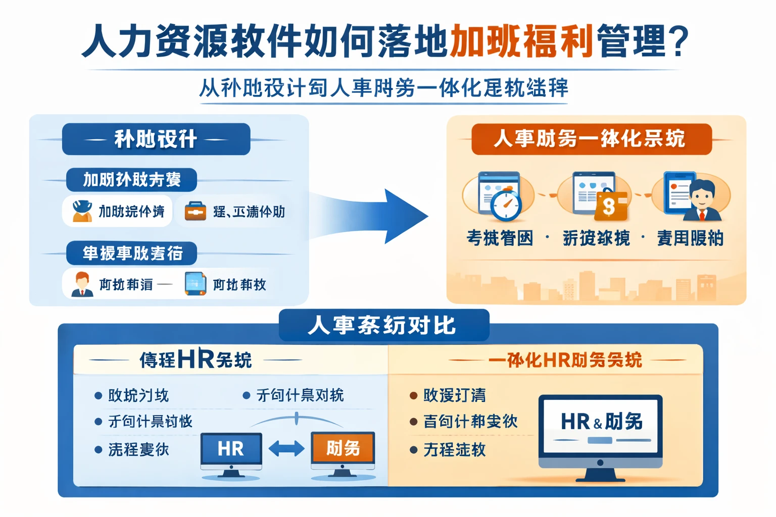 人力资源软件如何落地加班福利管理：从补贴设计到人事财务一体化系统选择的人事系统对比