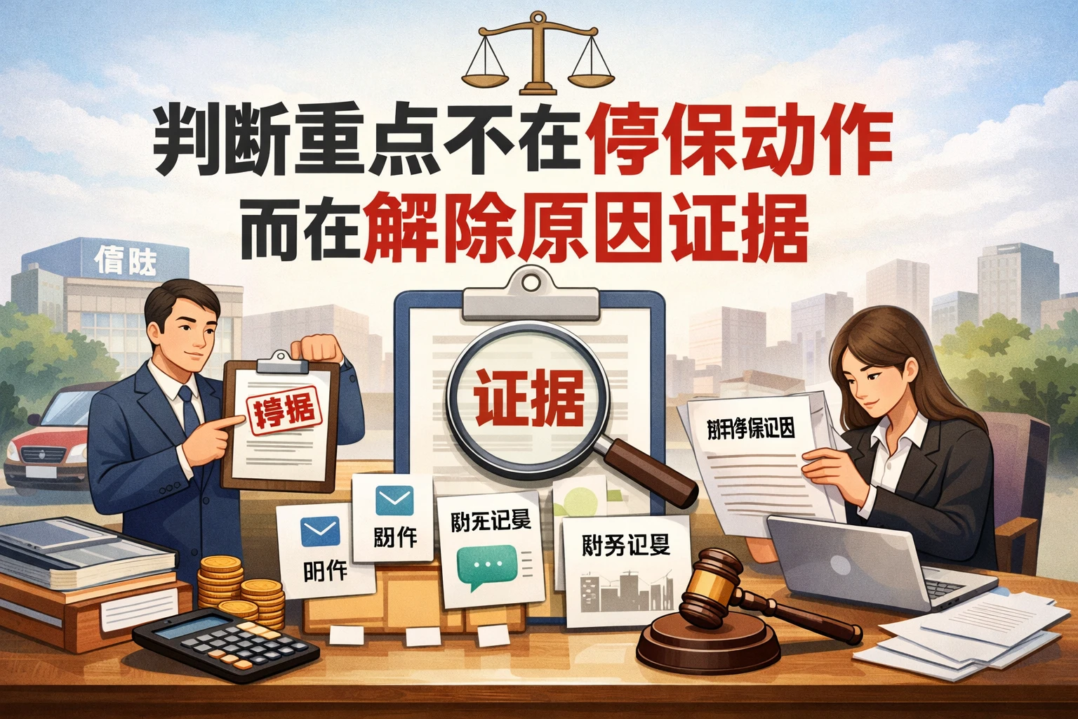 判断重点不在停保动作，而在解除原因证据