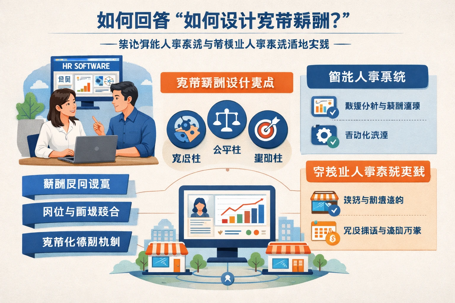 人力资源软件视角下，面试如何回答“如何设计宽带薪酬”——兼论智能人事系统与零售业人事系统落地实践