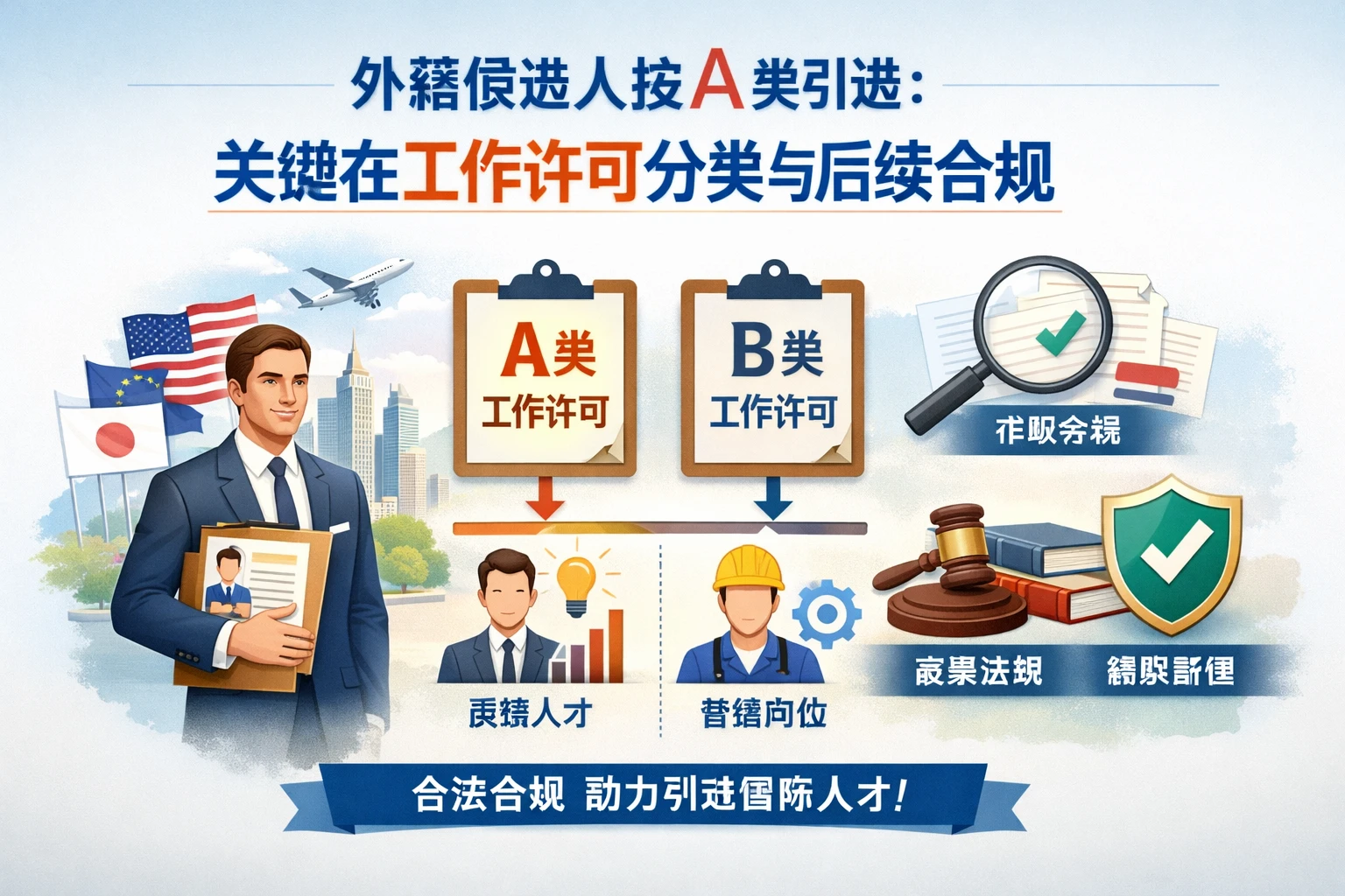 外籍候选人按A类引进：关键在工作许可分类与后续合规