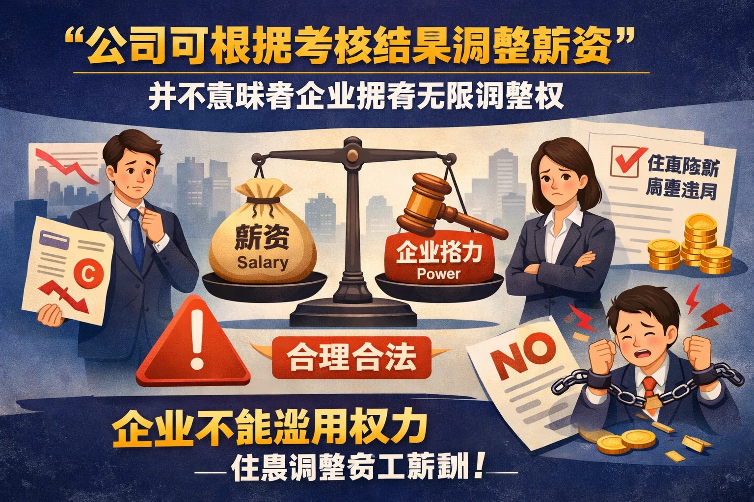 “公司可根据考核结果调整薪资”并不意味着企业拥有无限调整权