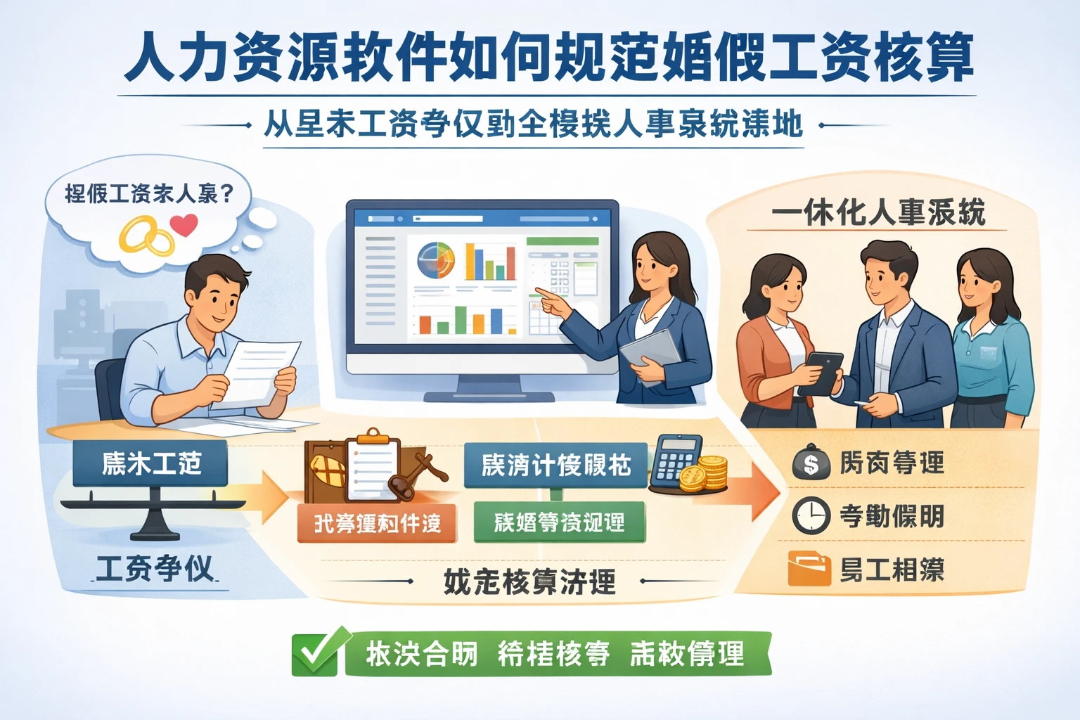 人力资源软件如何规范婚假工资核算:从基本工资争议到全模块人事系统落地