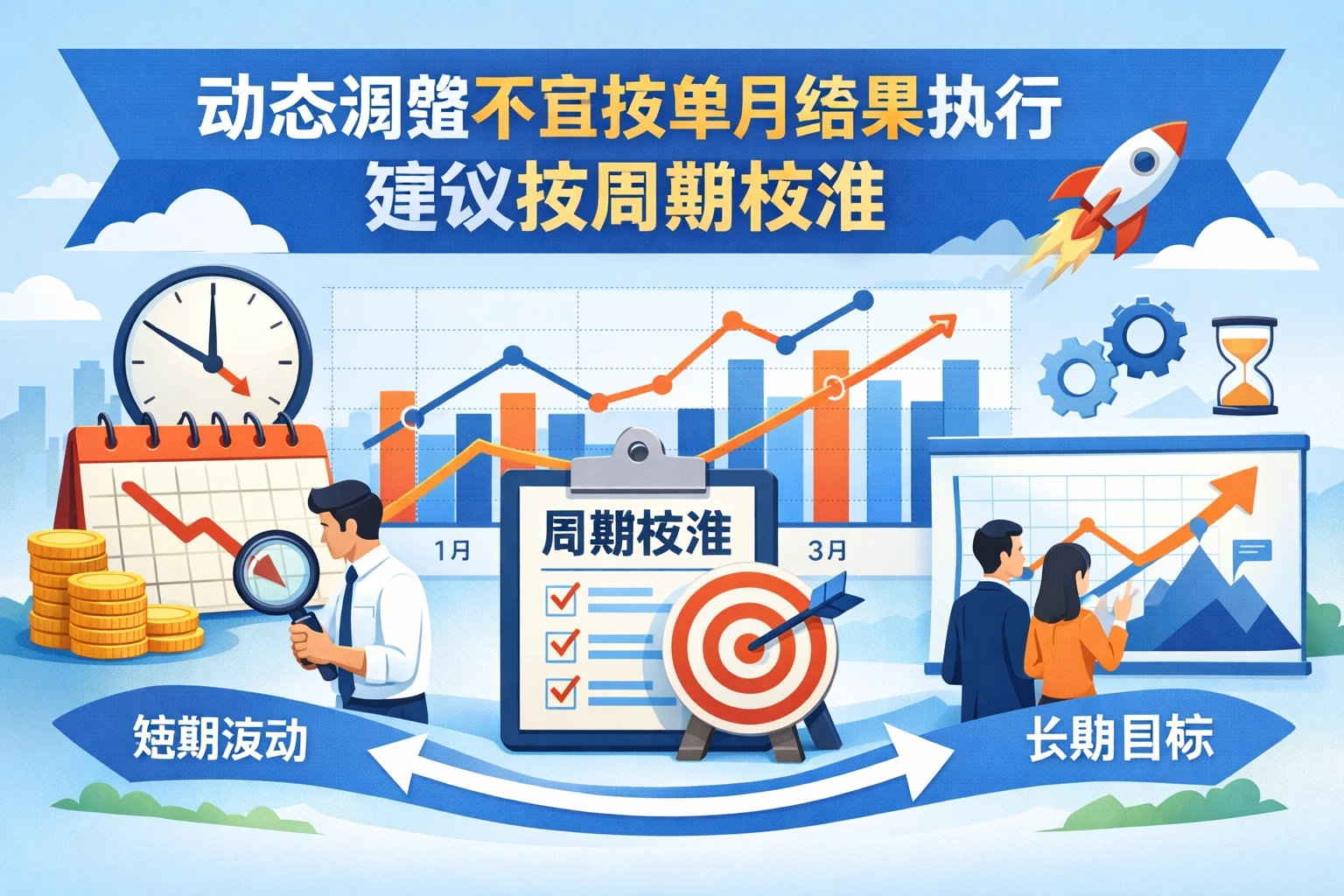 动态调整不宜按单月结果执行，建议按周期校准