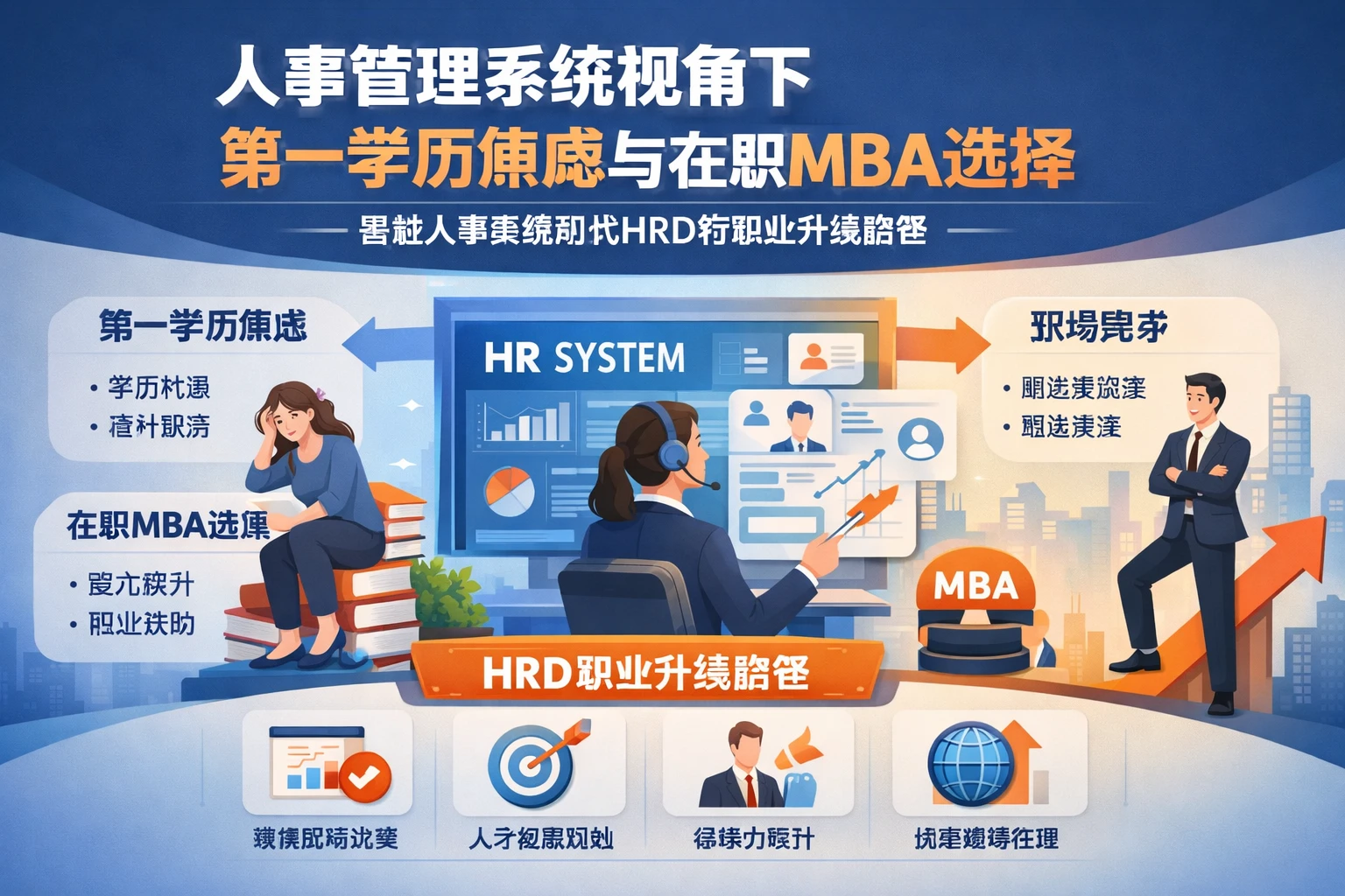 人事管理系统视角下，第一学历焦虑与在职MBA选择：智能人事系统时代HRD的职业升级路径