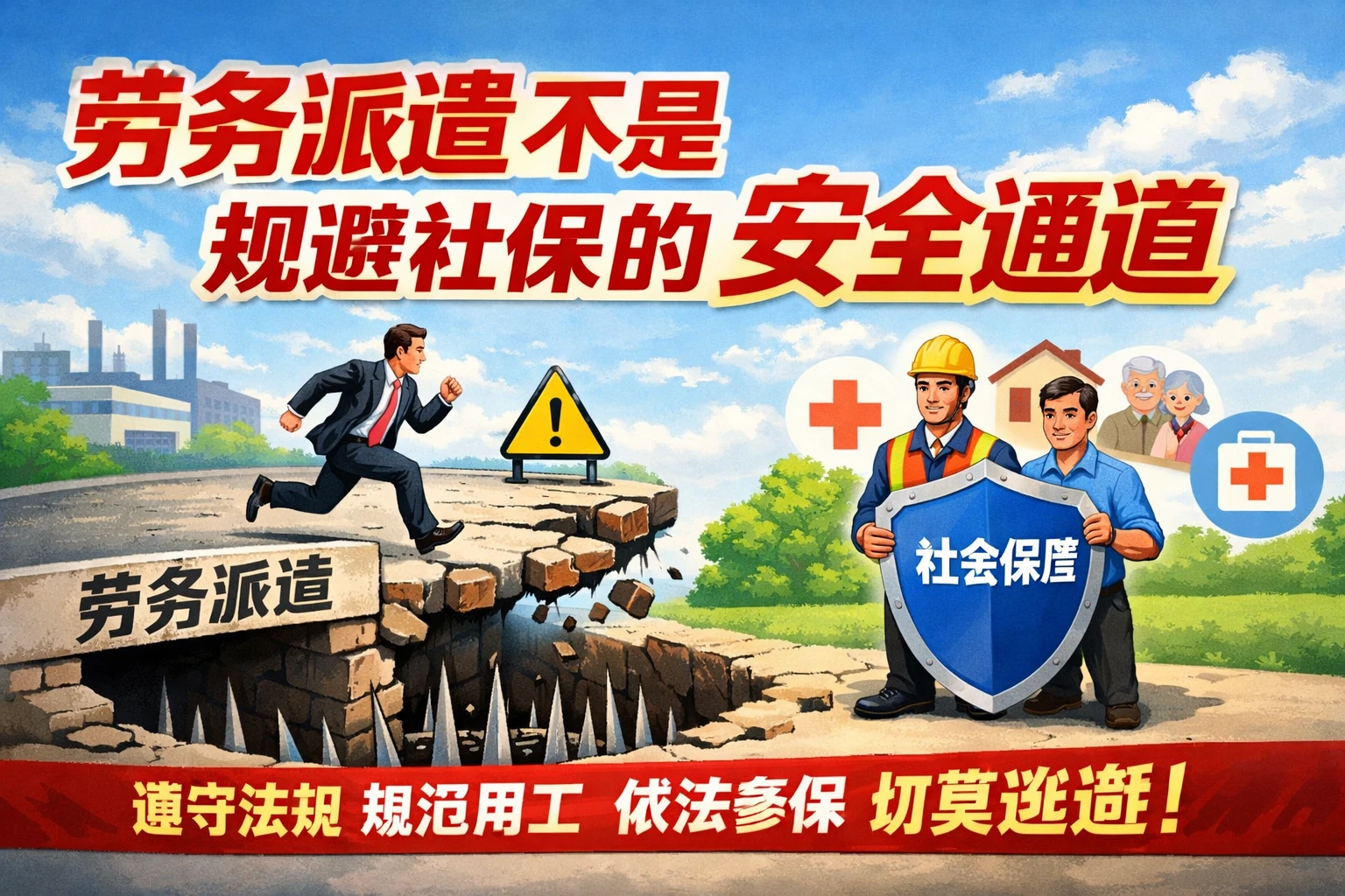 劳务派遣不是规避社保的安全通道