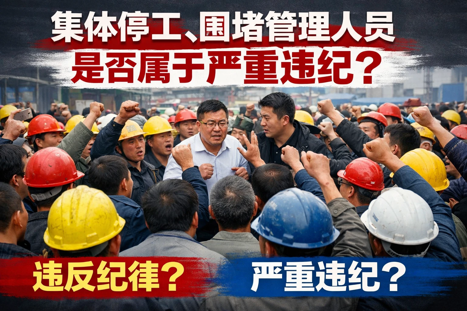 集体停工、围堵管理人员是否属于严重违纪
