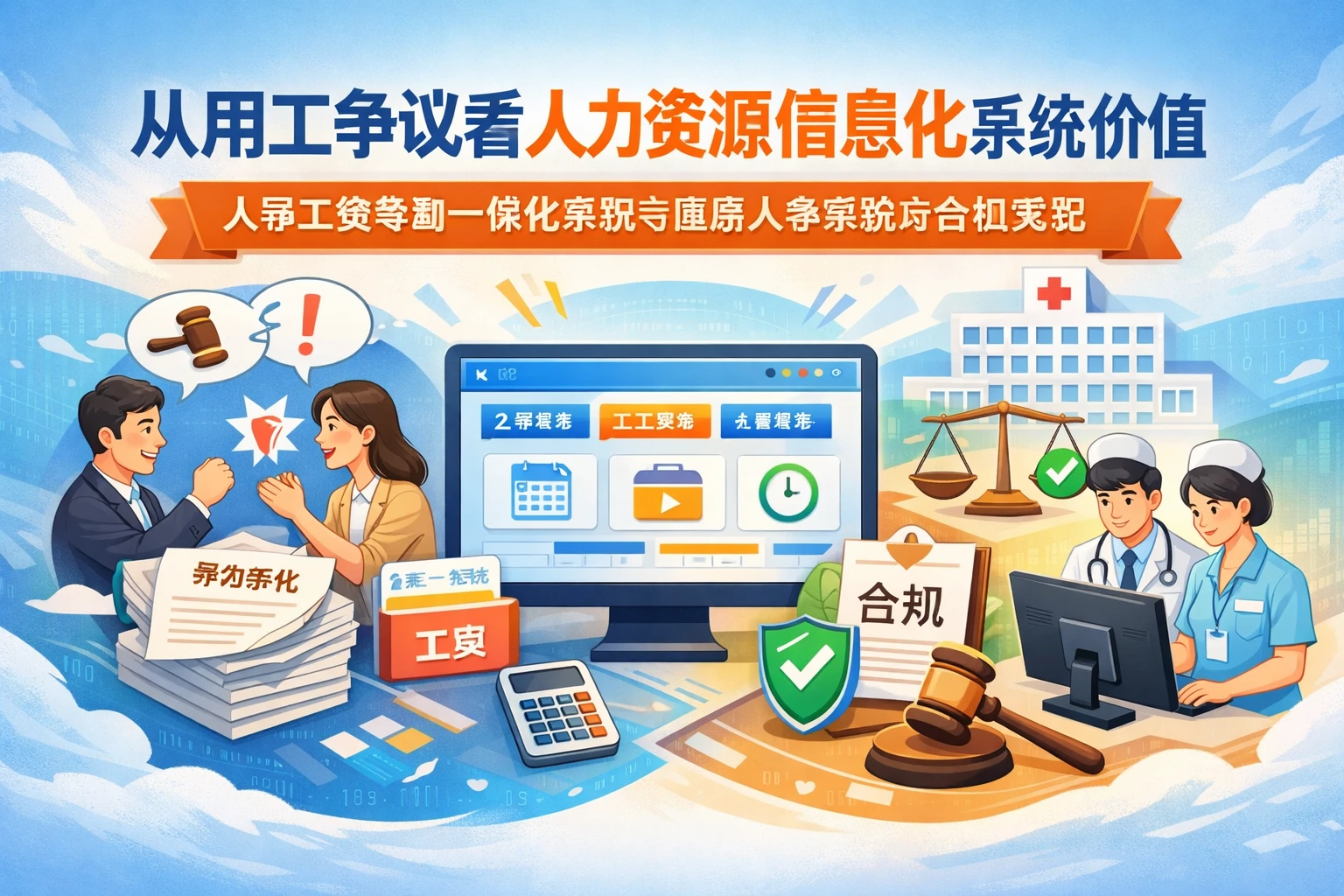 从用工争议看人力资源信息化系统价值：人事工资考勤一体化系统与医院人事系统的合规实践