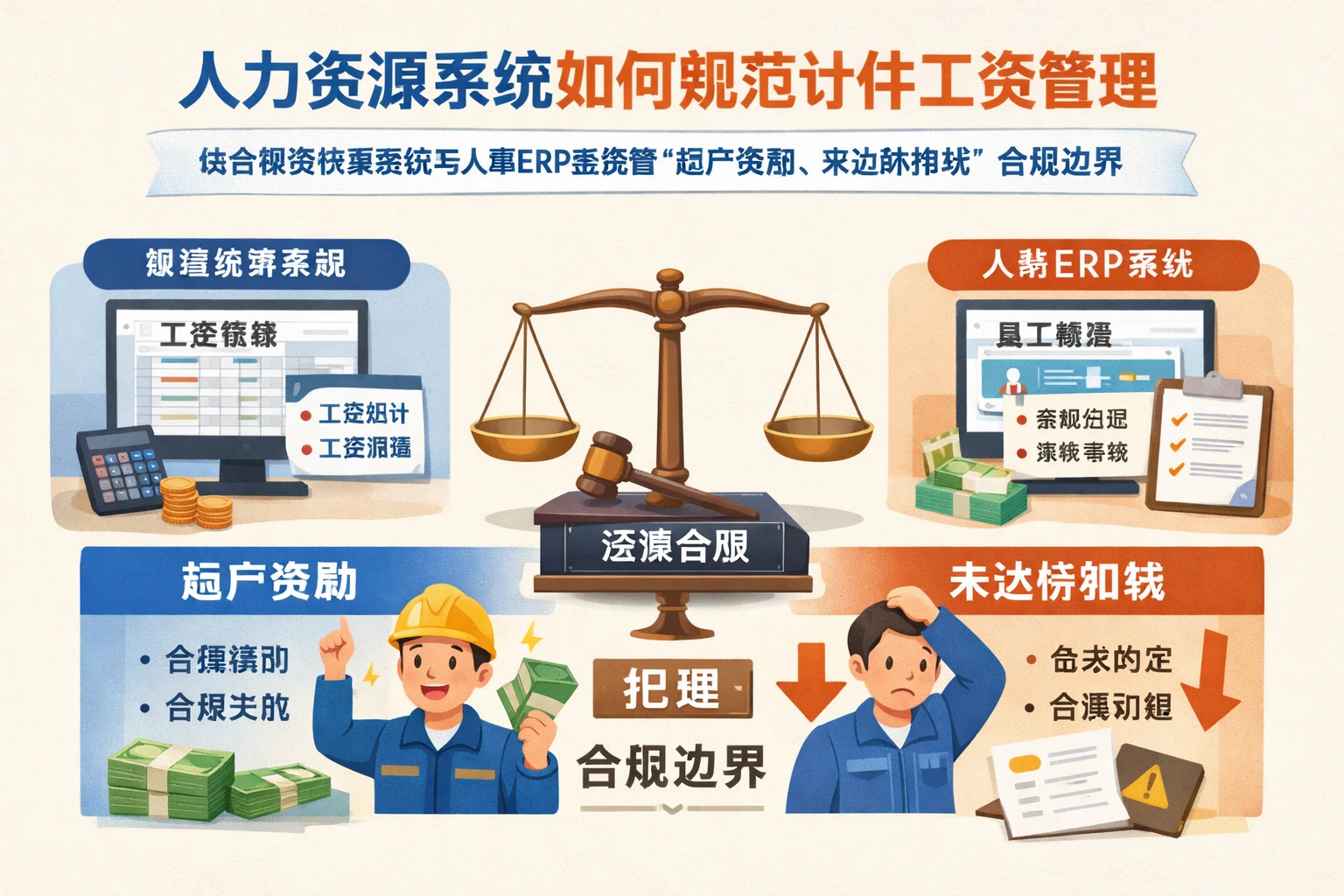 人力资源系统如何规范计件工资管理:结合薪资核算系统与人事ERP系统看“超产奖励、未达标扣钱”合规边界