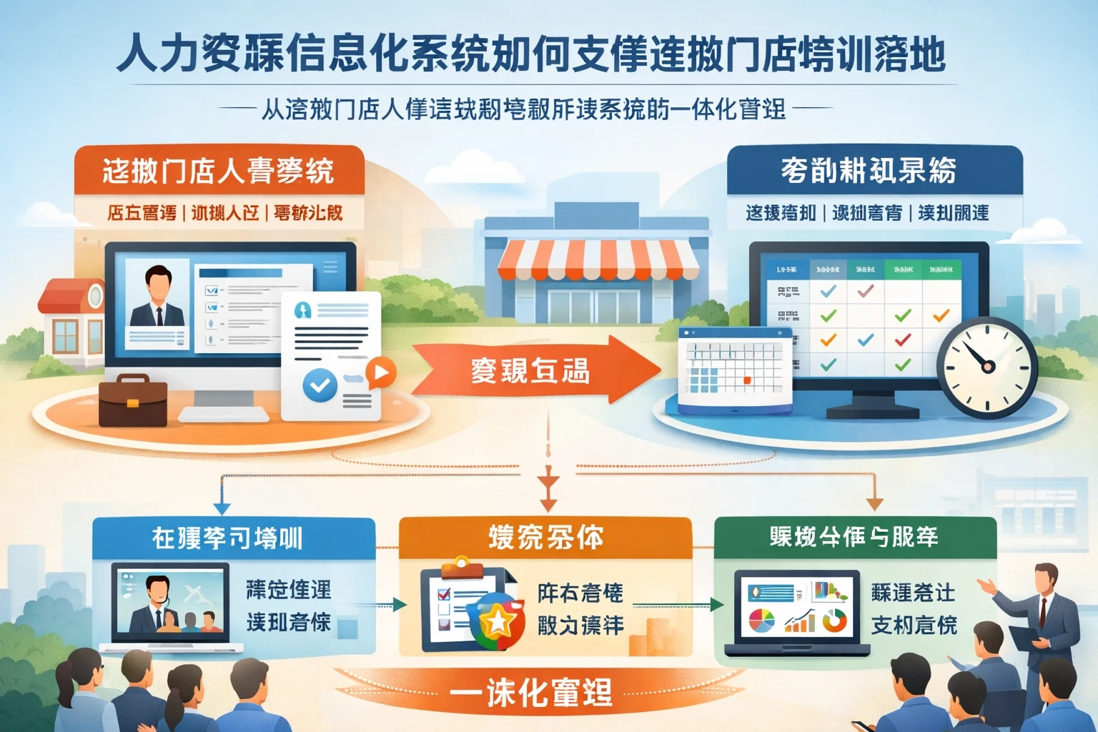人力资源信息化系统如何支撑连锁门店培训落地：从连锁门店人事系统到考勤排班系统的一体化管理