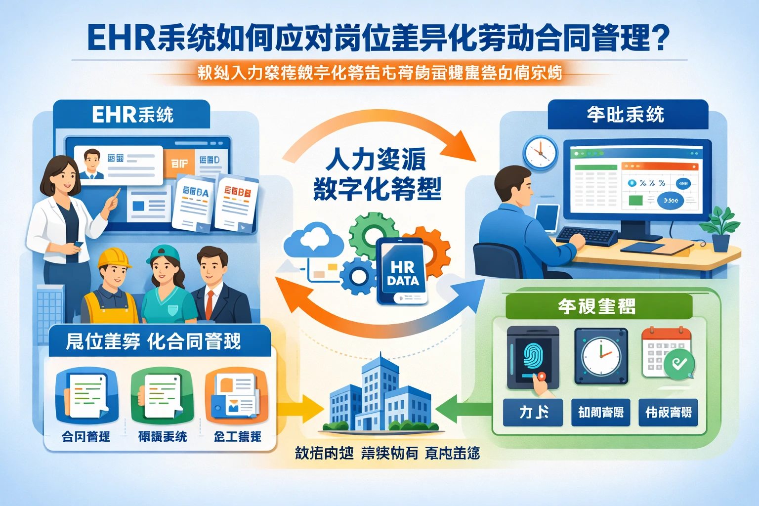 ehr系统如何应对岗位差异化劳动合同管理：推动人力资源数字化转型与考勤管理系统协同落地