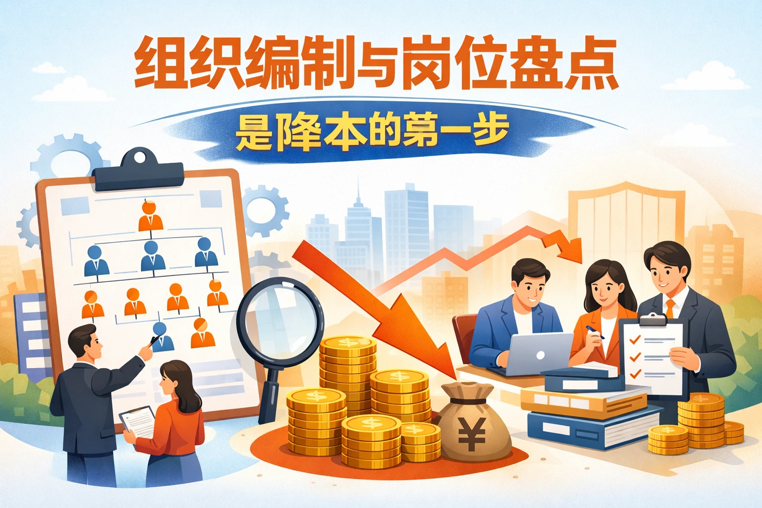 组织编制与岗位盘点，是降本的第一步