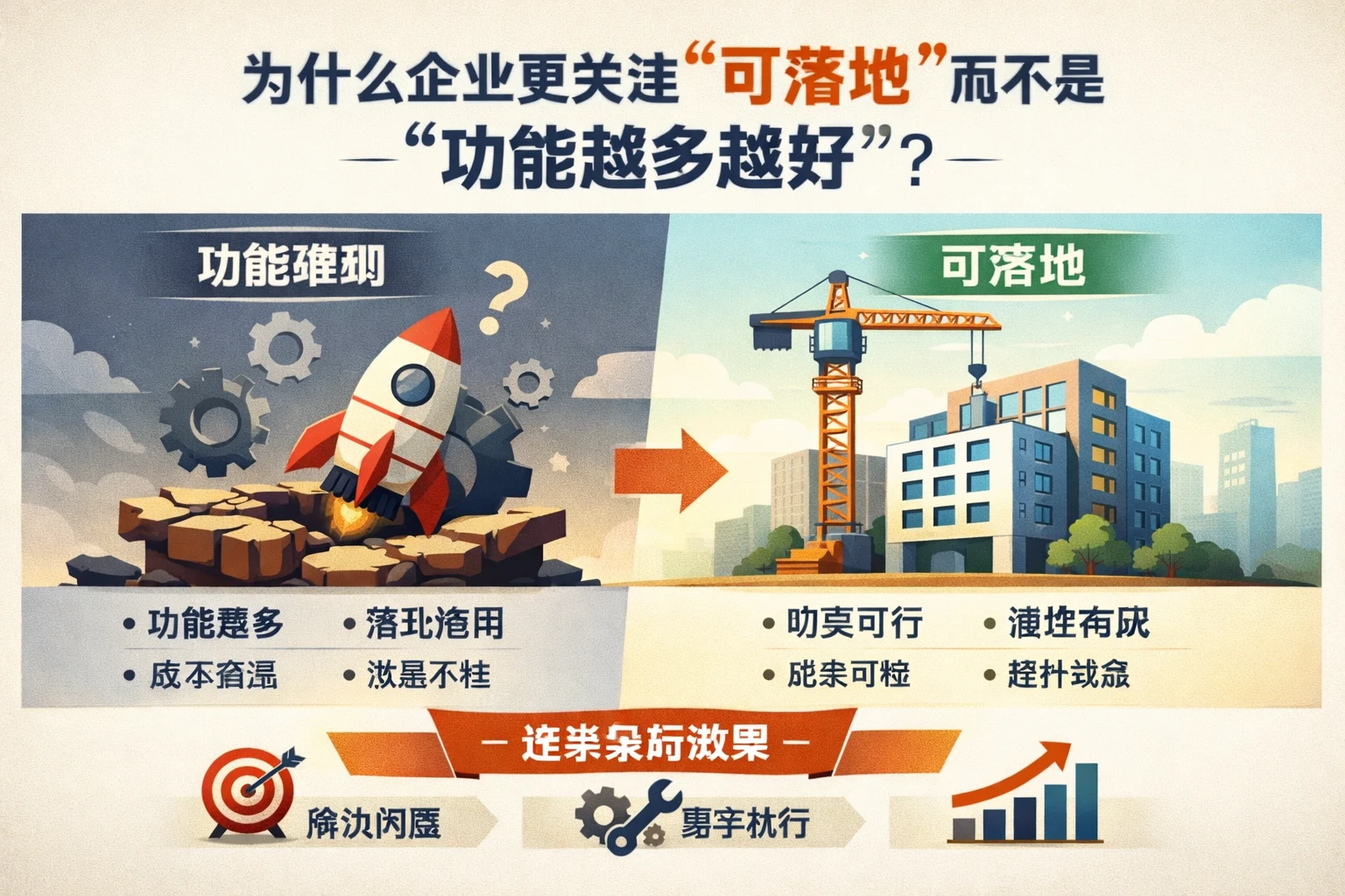 为什么企业更关注“可落地”而不是“功能越多越好”