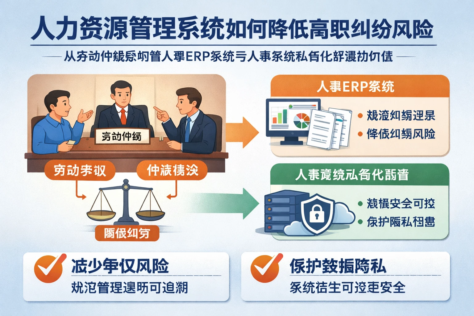 人力资源管理系统如何降低离职纠纷风险：从劳动仲裁影响看人事ERP系统与人事系统私有化部署的价值