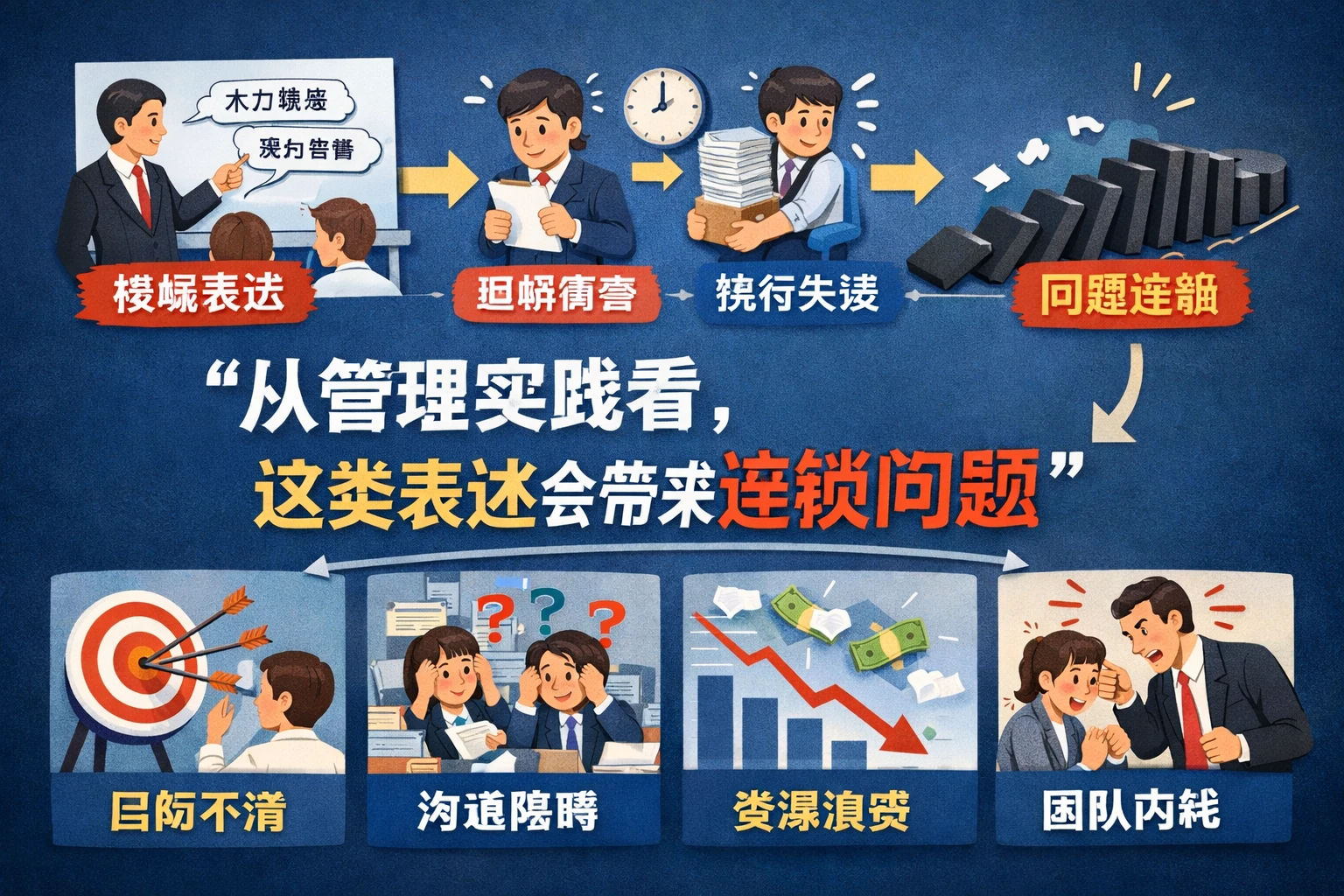 从管理实践看，这类表述会带来连锁问题