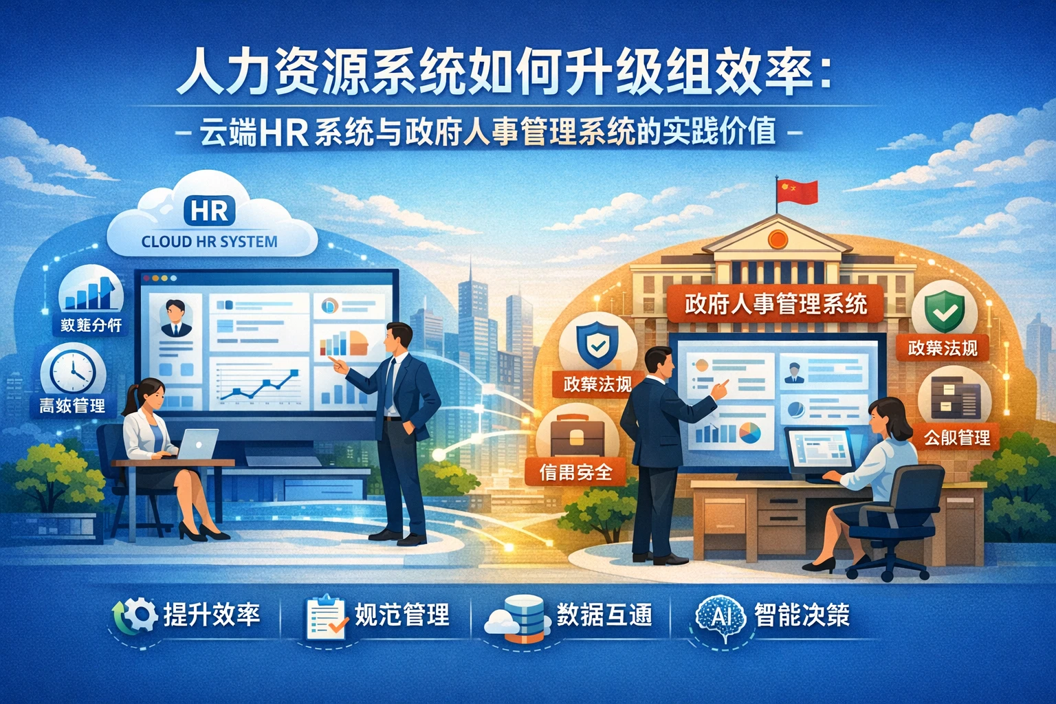 人力资源系统如何升级组织效率:云端HR系统与政府人事管理系统的实践价值