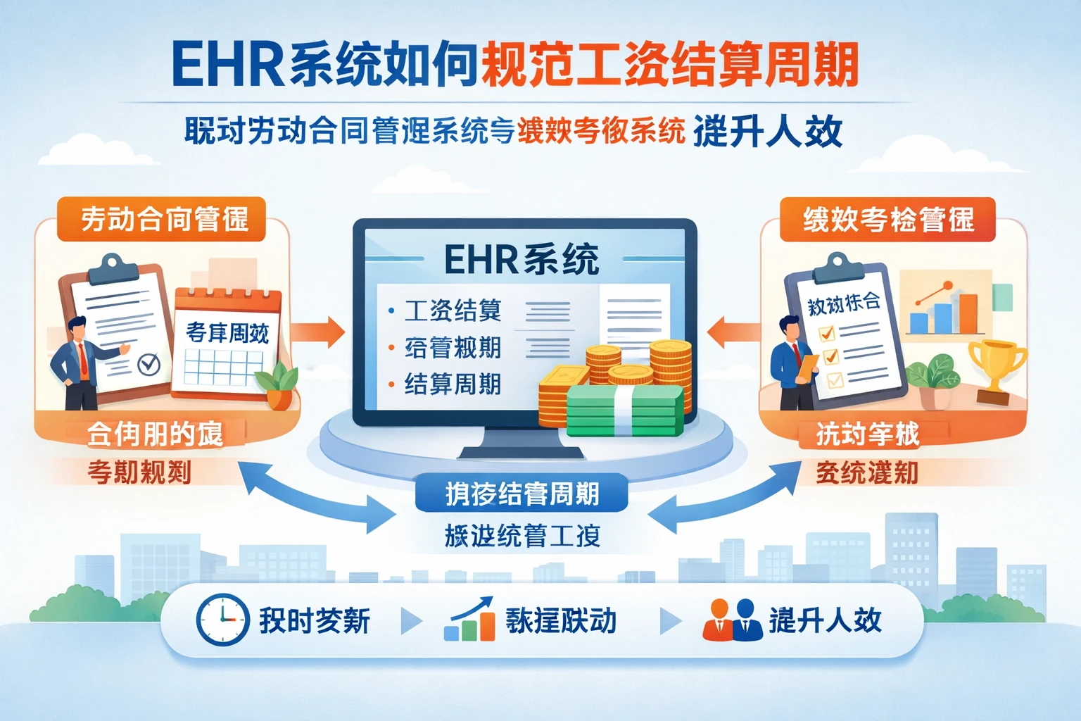 ehr系统如何规范工资结算周期，联动劳动合同管理系统与绩效考核系统提升人效