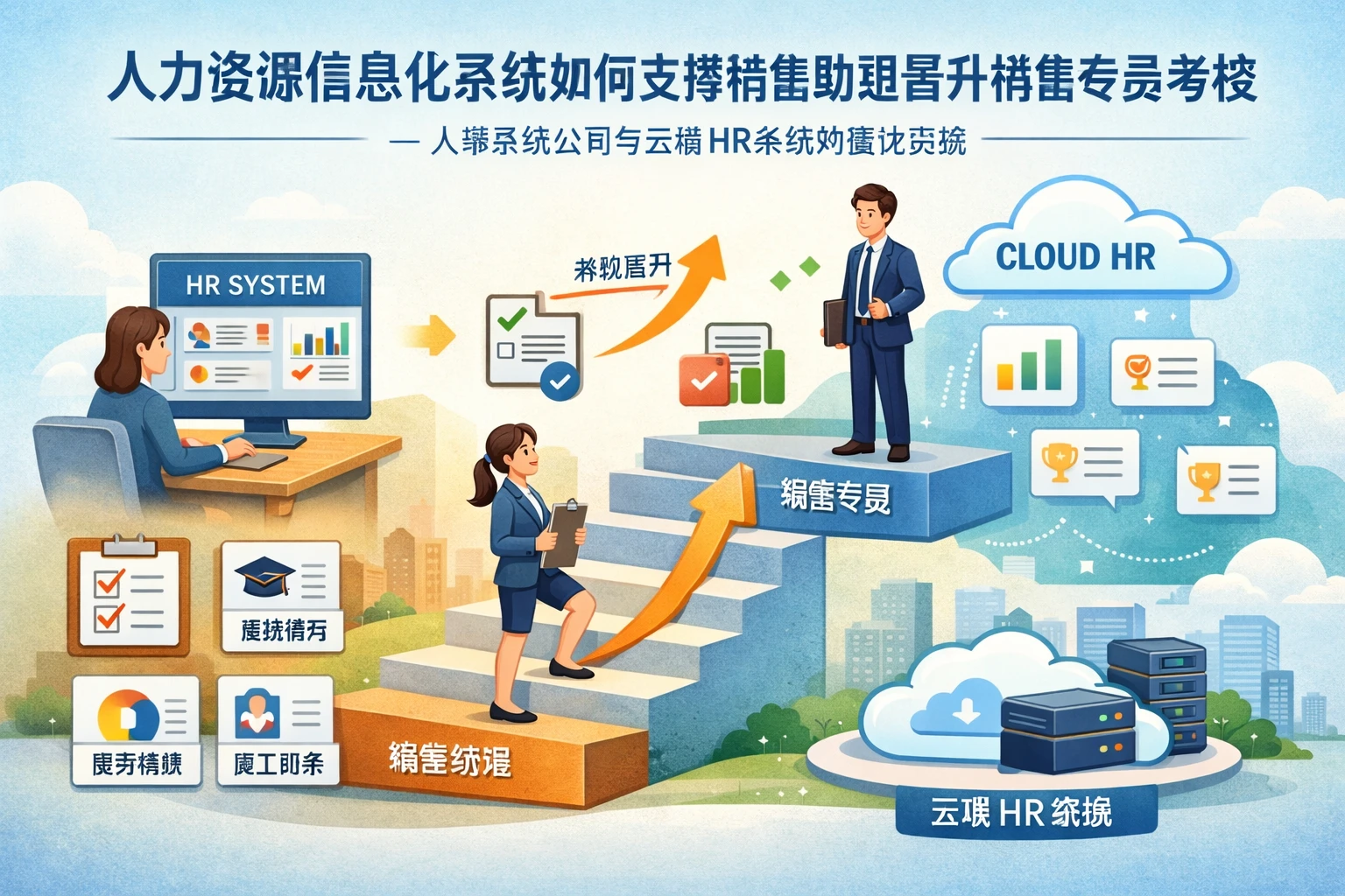 人力资源信息化系统如何支撑销售助理晋升销售专员考核——人事系统公司与云端HR系统的落地实践