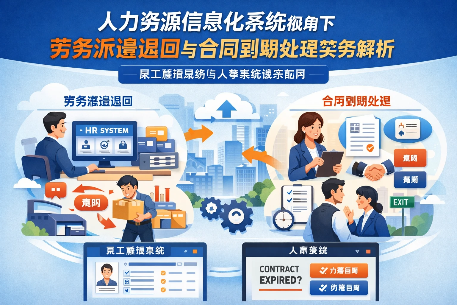 人力资源信息化系统视角下，劳务派遣退回与合同到期处理实务解析｜员工管理系统与人事系统演示应用