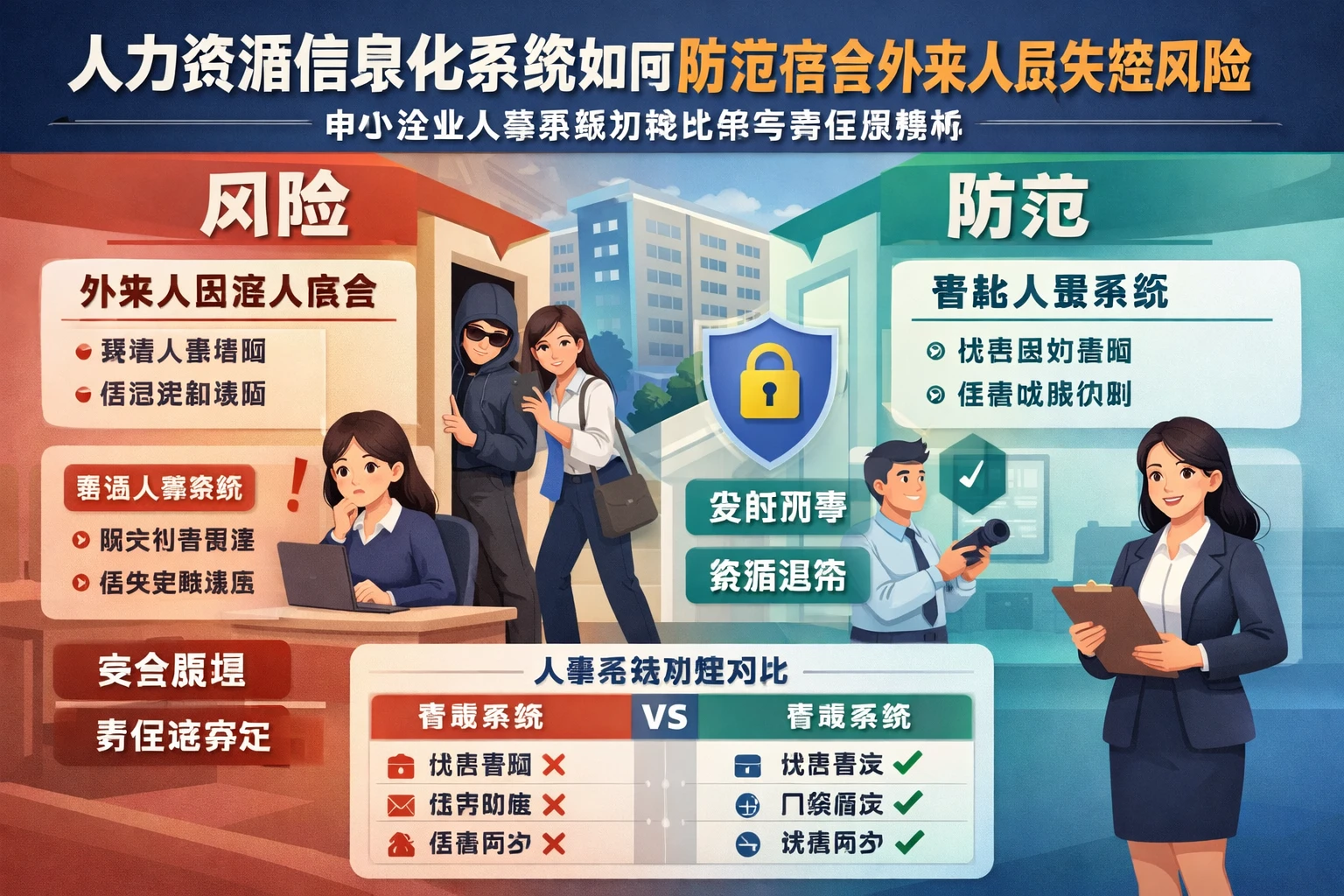 人力资源信息化系统如何防范宿舍外来人员失控风险：中小企业人事系统功能比较与责任边界解析