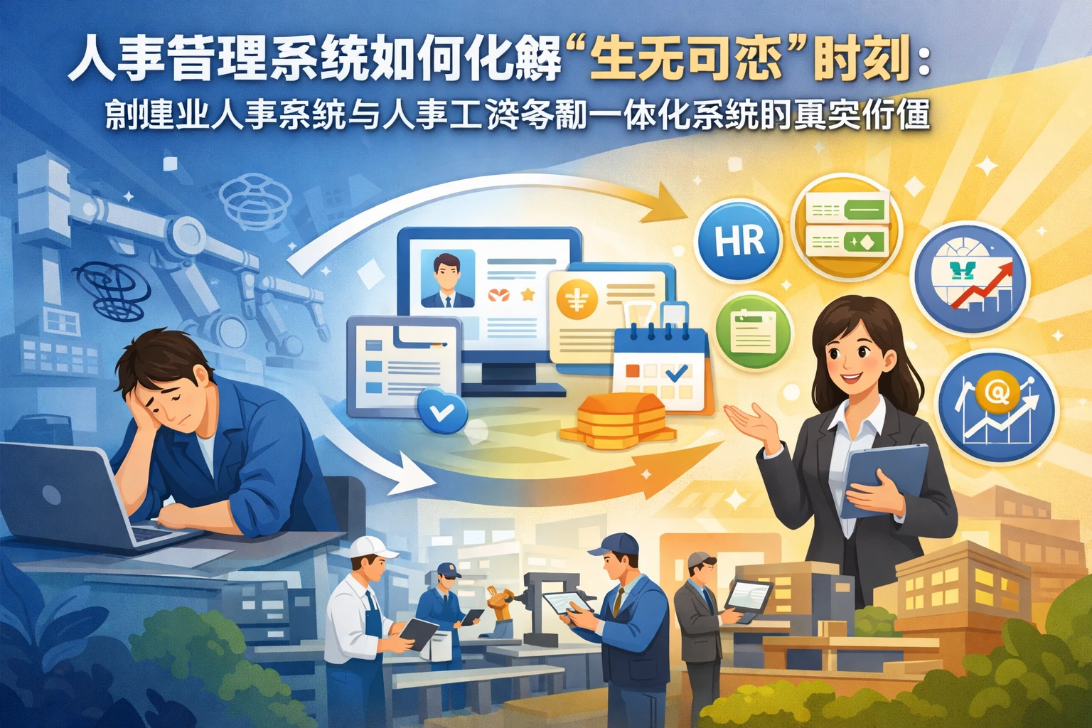 人事管理系统如何化解“生无可恋”时刻:制造业人事系统与人事工资考勤一体化系统的真实价值