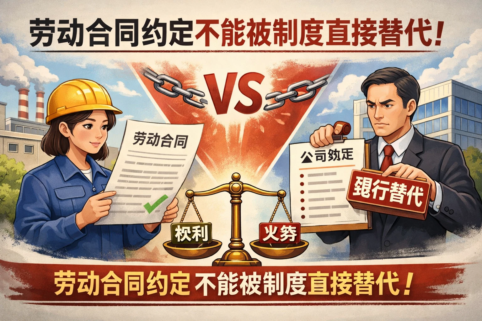 劳动合同约定不能被制度直接替代