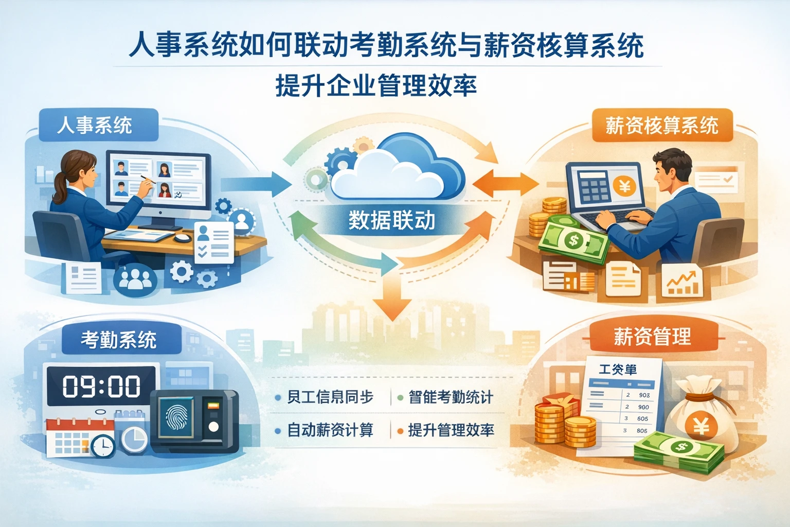 人事系统如何联动考勤系统与薪资核算系统，提升企业管理效率