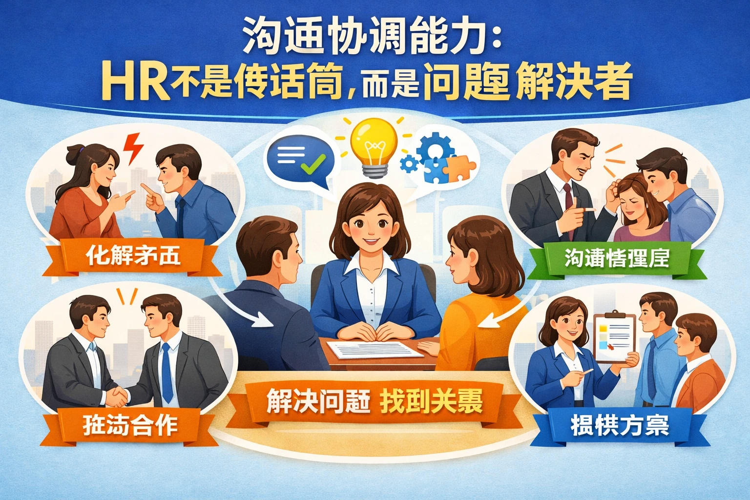 沟通协调能力：HR不是传话筒，而是问题解决者