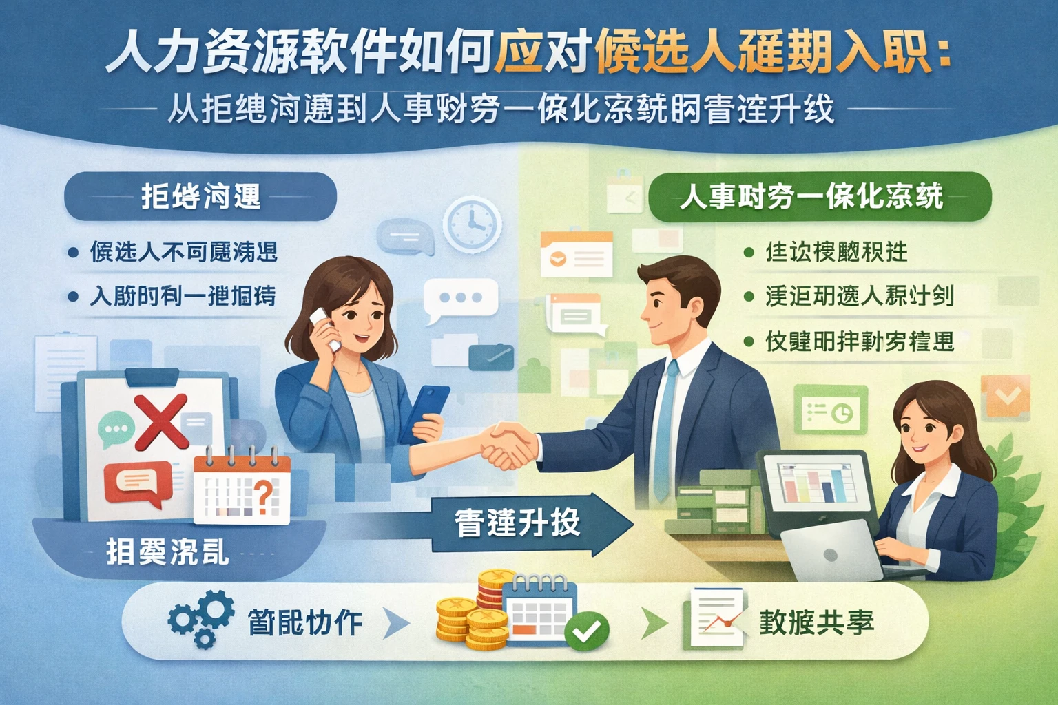 人力资源软件如何应对候选人延期入职：从拒绝沟通到人事财务一体化系统的管理升级