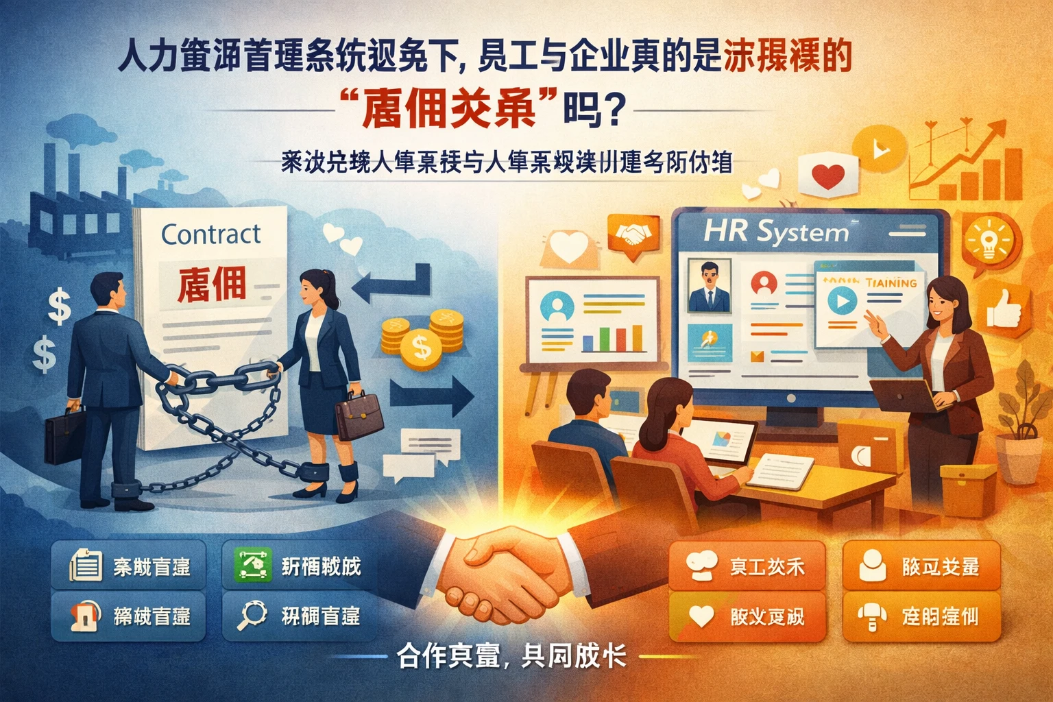 人力资源管理系统视角下,员工与企业真的是赤裸裸的“雇佣关系”吗?兼谈在线人事系统与人事系统培训服务的价值