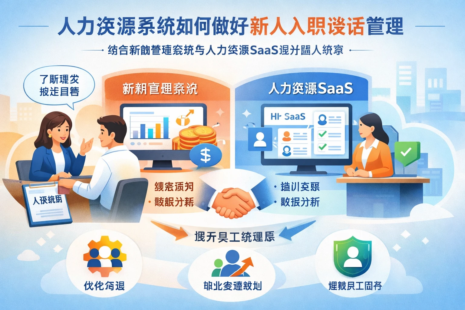 人力资源系统如何做好新人入职谈话管理:结合薪酬管理系统与人力资源SaaS提升留人效率