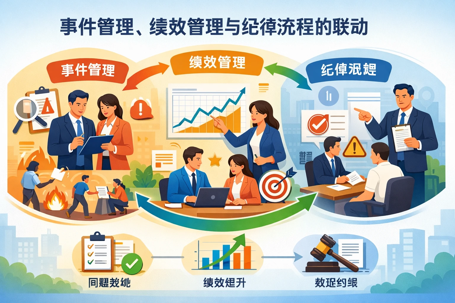 事件管理、绩效管理与纪律流程的联动