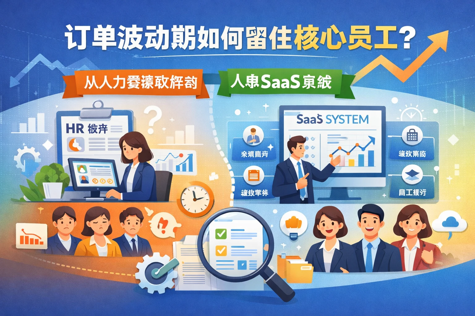 订单波动期如何留住核心员工？从人力资源软件到人事SaaS系统的人事系统案例解析