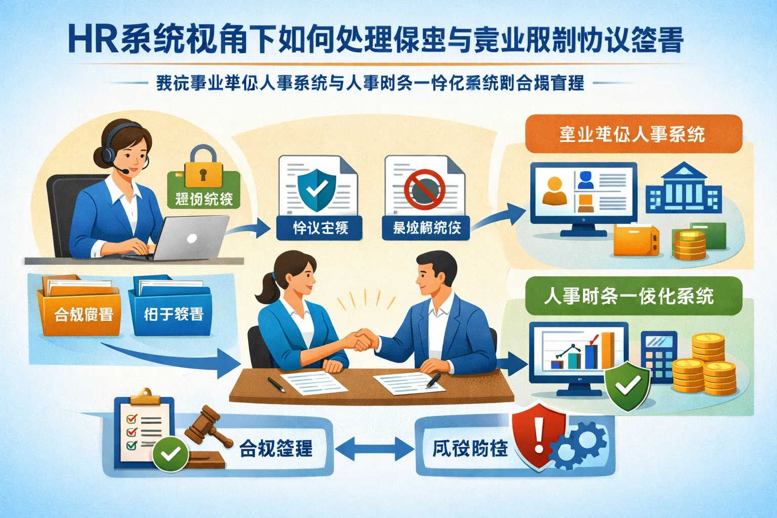 HR系统视角下如何处理保密与竞业限制协议签署：兼谈事业单位人事系统与人事财务一体化系统的合规管理