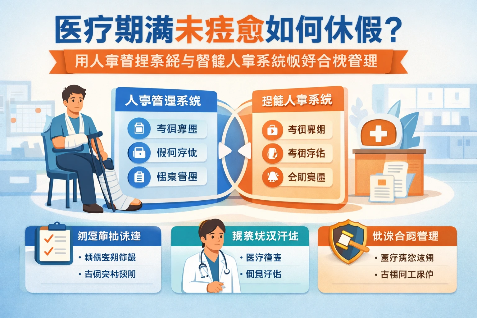 医疗期满未痊愈如何休假?用人事管理系统与智能人事系统做好合规管理