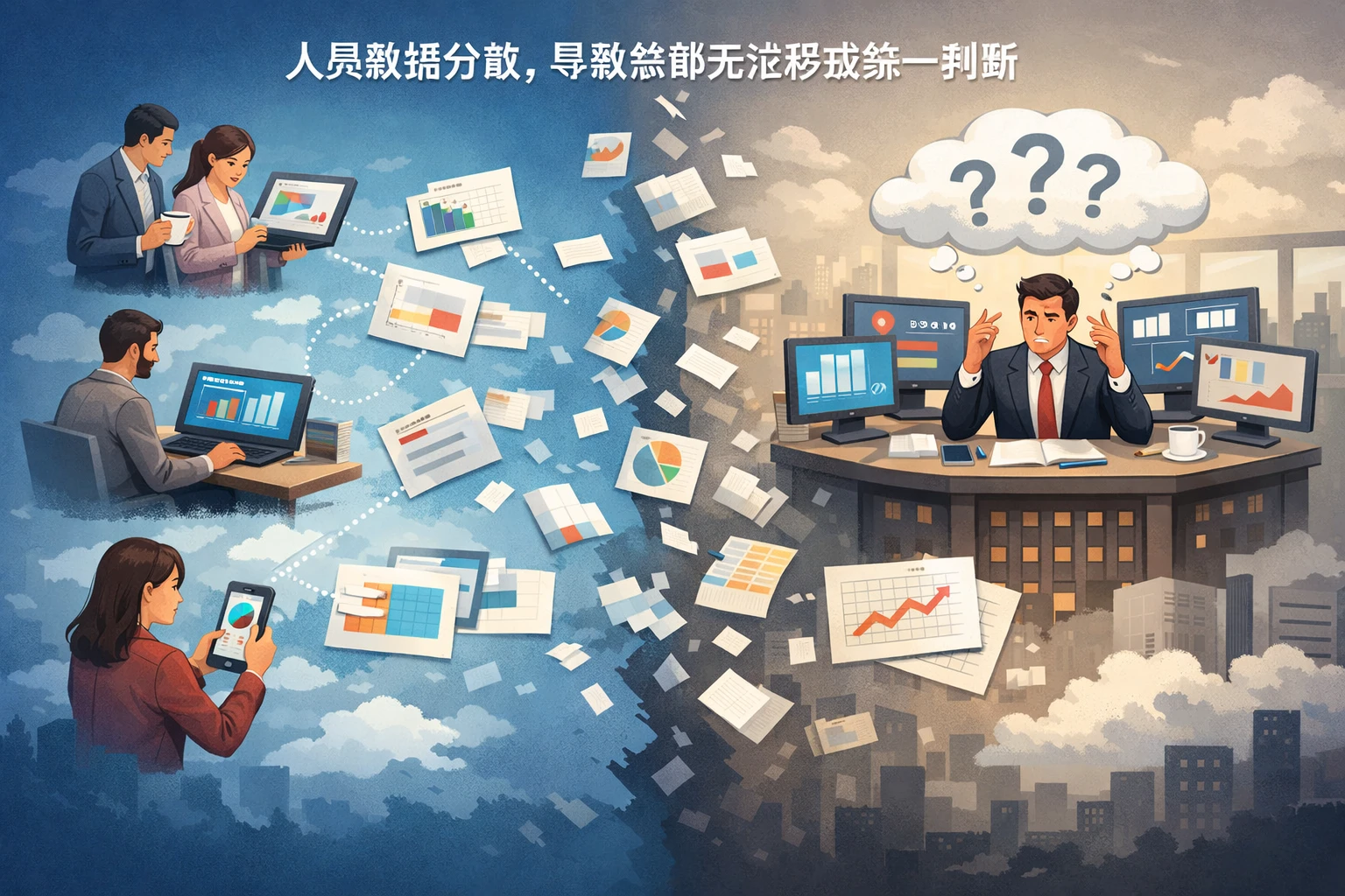 人员数据分散,导致总部无法形成统一判断