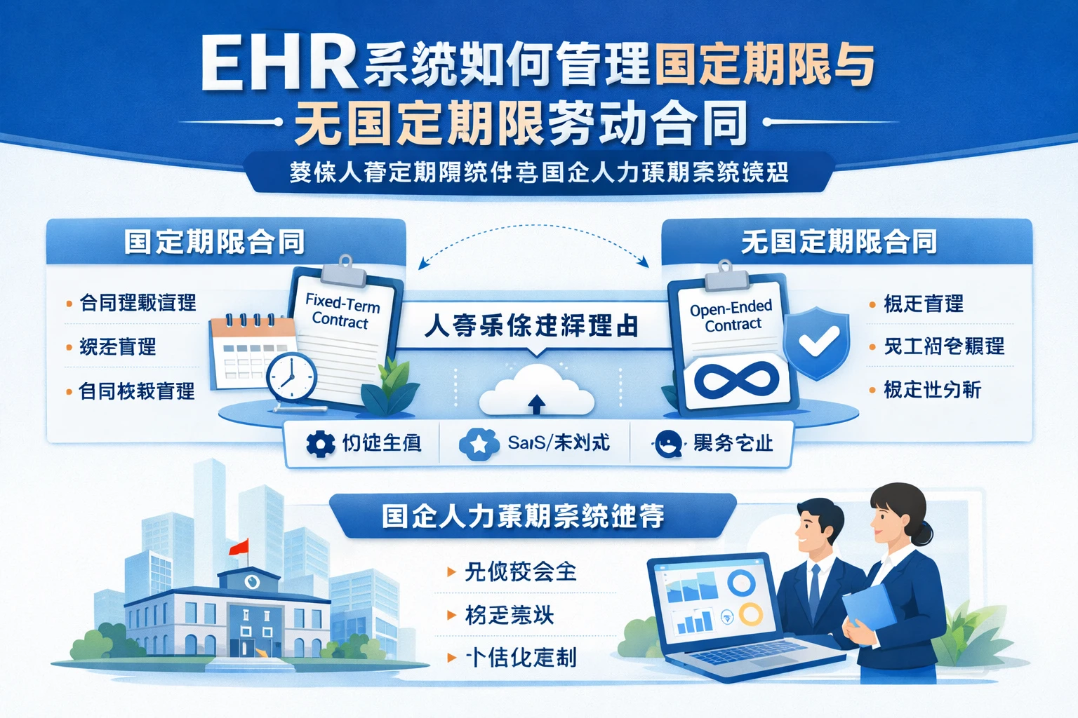 ehr系统如何管理固定期限与无固定期限劳动合同：兼谈人事系统哪家好与国企人力资源系统选型