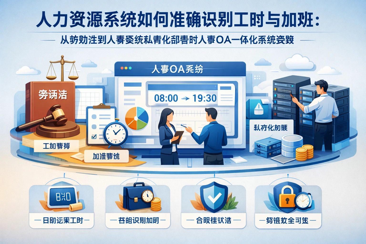 人力资源系统如何准确识别工时与加班：从劳动法到人事系统私有化部署的人事OA一体化系统实践