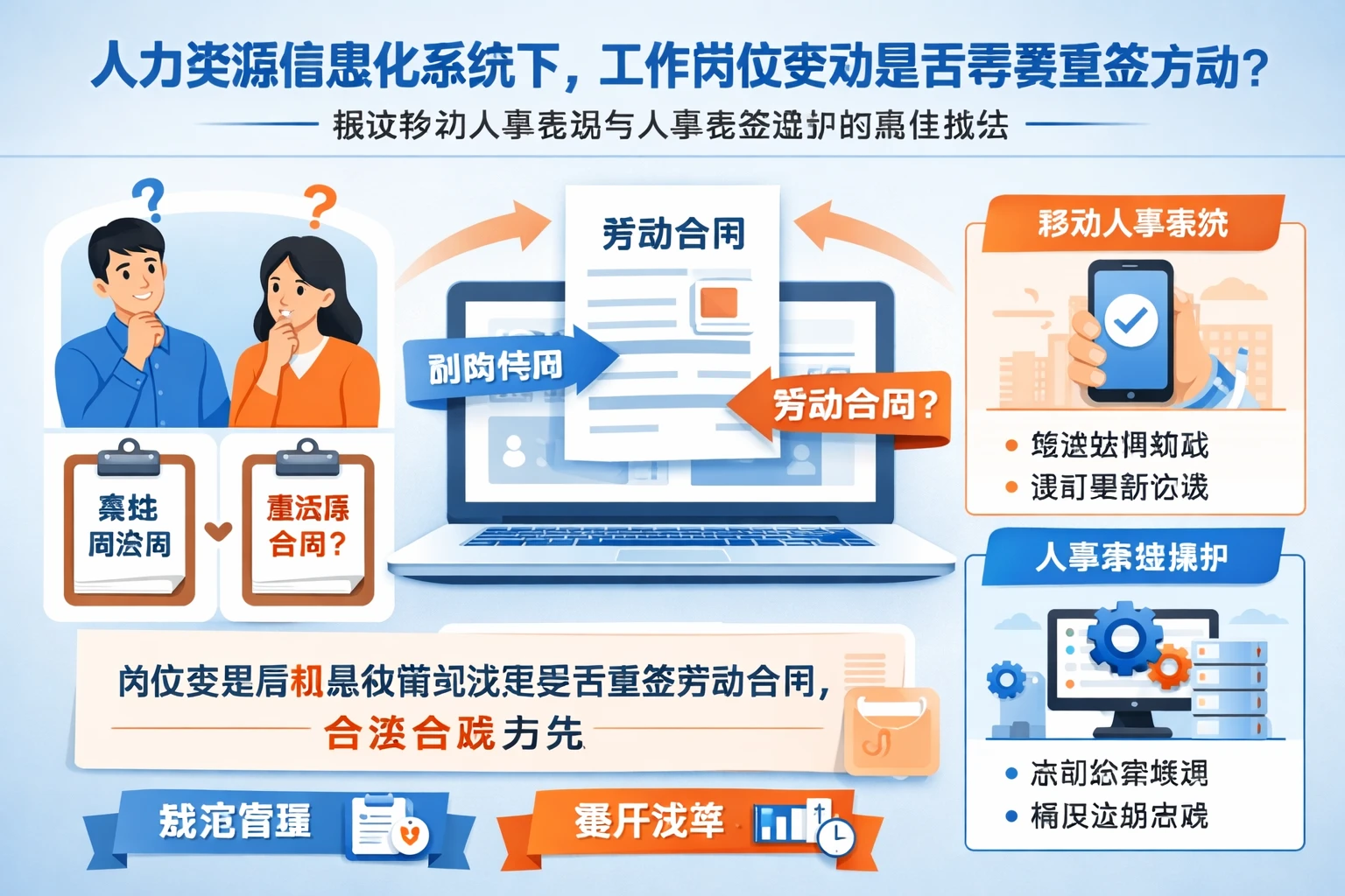 人力资源信息化系统下，工作岗位变动是否需要重签劳动合同？兼谈移动人事系统与人事系统维护的最佳做法