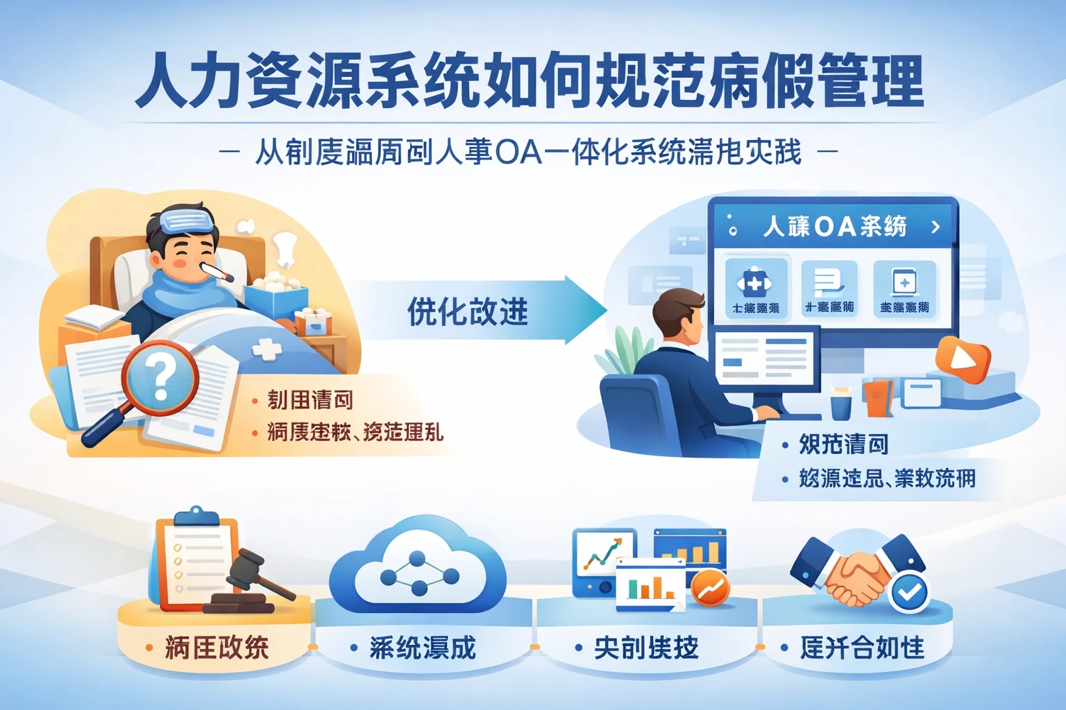 人力资源系统如何规范病假管理：从制度漏洞到人事OA一体化系统落地实践