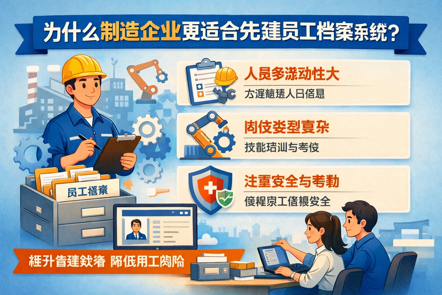 为什么制造企业更适合先建员工档案系统